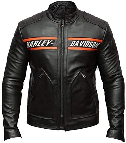 Goldberg Harley DAVIDSON Men's Genuine Leather Biker Jacket