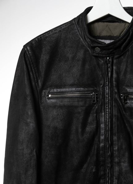 Loughrigg Leather Jacket in Black