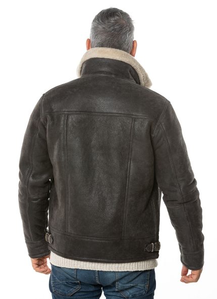 Flyer II Dark Brown leather Jacket