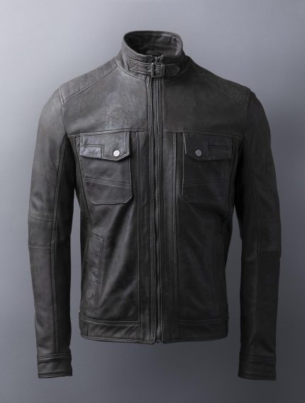 Wansfell Leather Jacket in Black