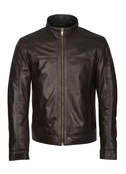 Penrith Leather Jacket in Brown